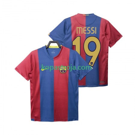 Billiga Fotbollströjor FC Barcelona Lionel Messi 19 2006 2007 Retro Hemma tröja Kortärmad